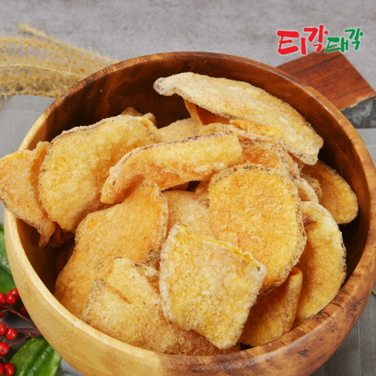 [만원의행복][최근생산출고]속초 중앙시장 명물 부각 티각태각 고구마부각 30g * 3개