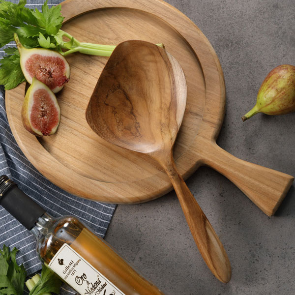 홈스토리 프리미엄 원목티크 사선볶음스푼