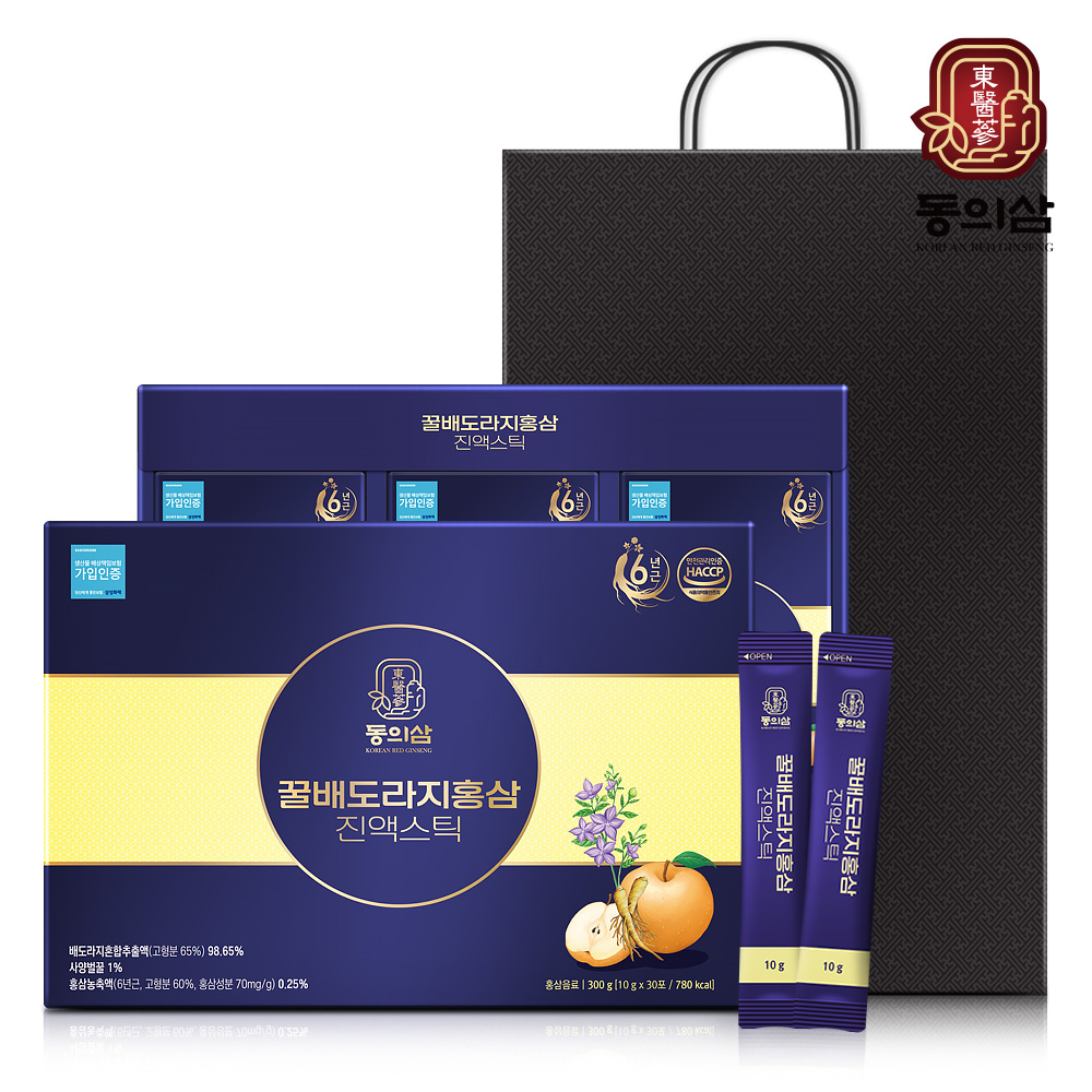 동의삼 꿀배도라지홍삼 진액스틱 10g x 30포[A0932]
