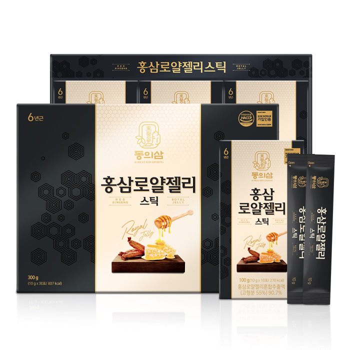동의삼 홍삼로얄젤리스틱 30포 10g x 30포 A0891