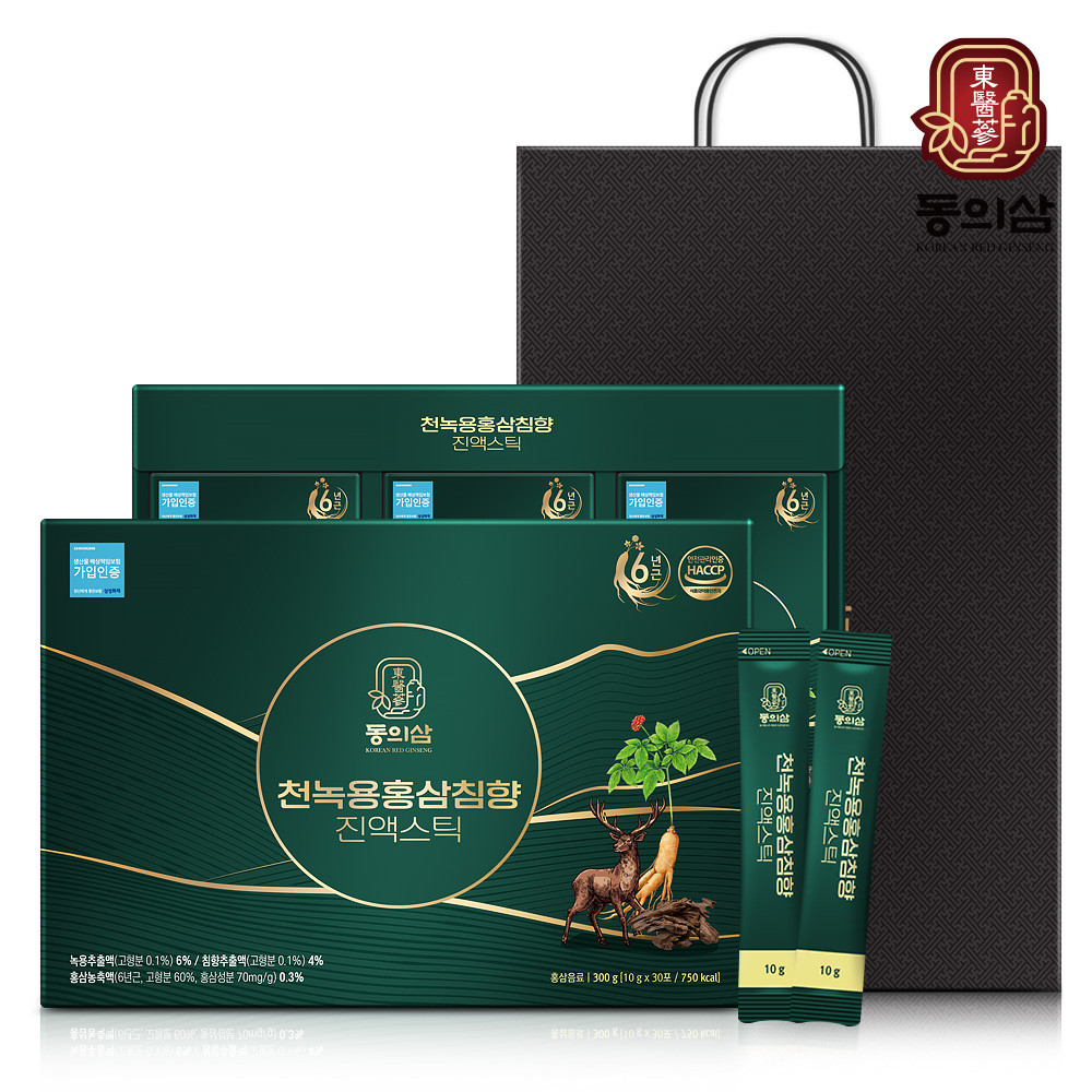 동의삼 천녹용홍삼침향 진액스틱 10g x 30포[A0931]