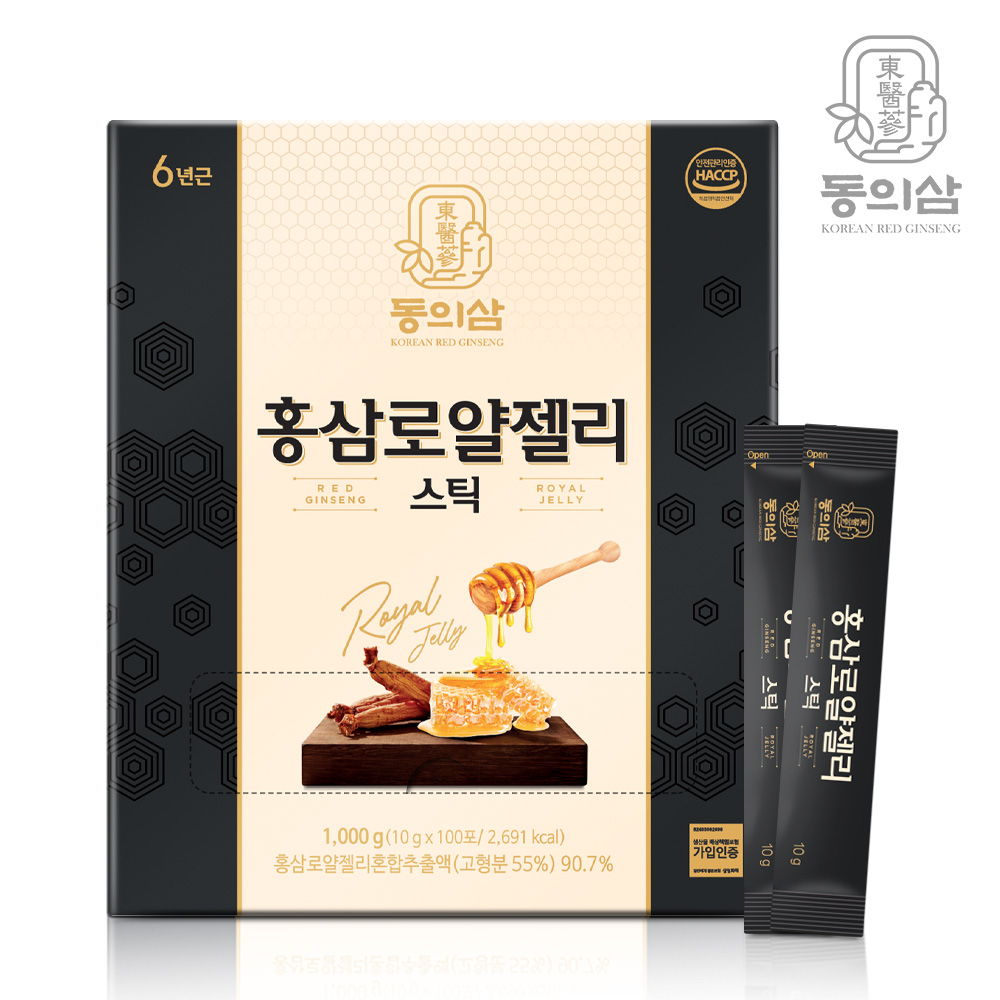 동의삼 홍삼로얄젤리스틱 100포10g x 100포 A0892