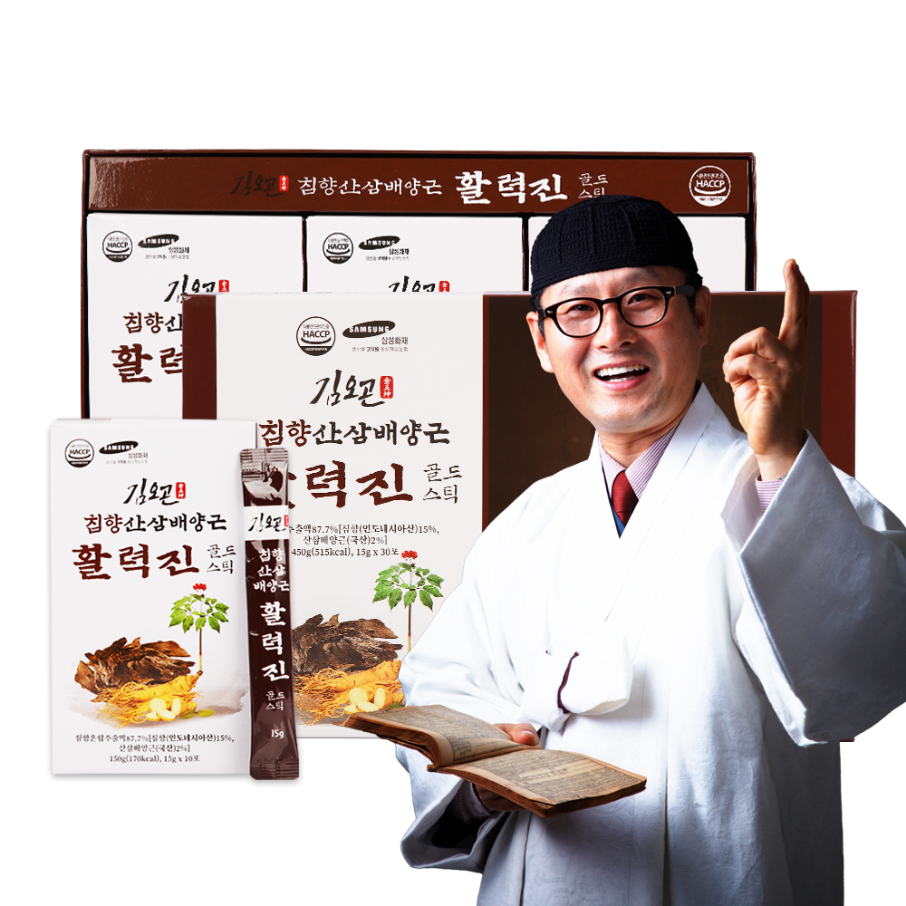 [김오곤] 침향산삼배양근 활력진 골드스틱 15g x 30포[A0980]