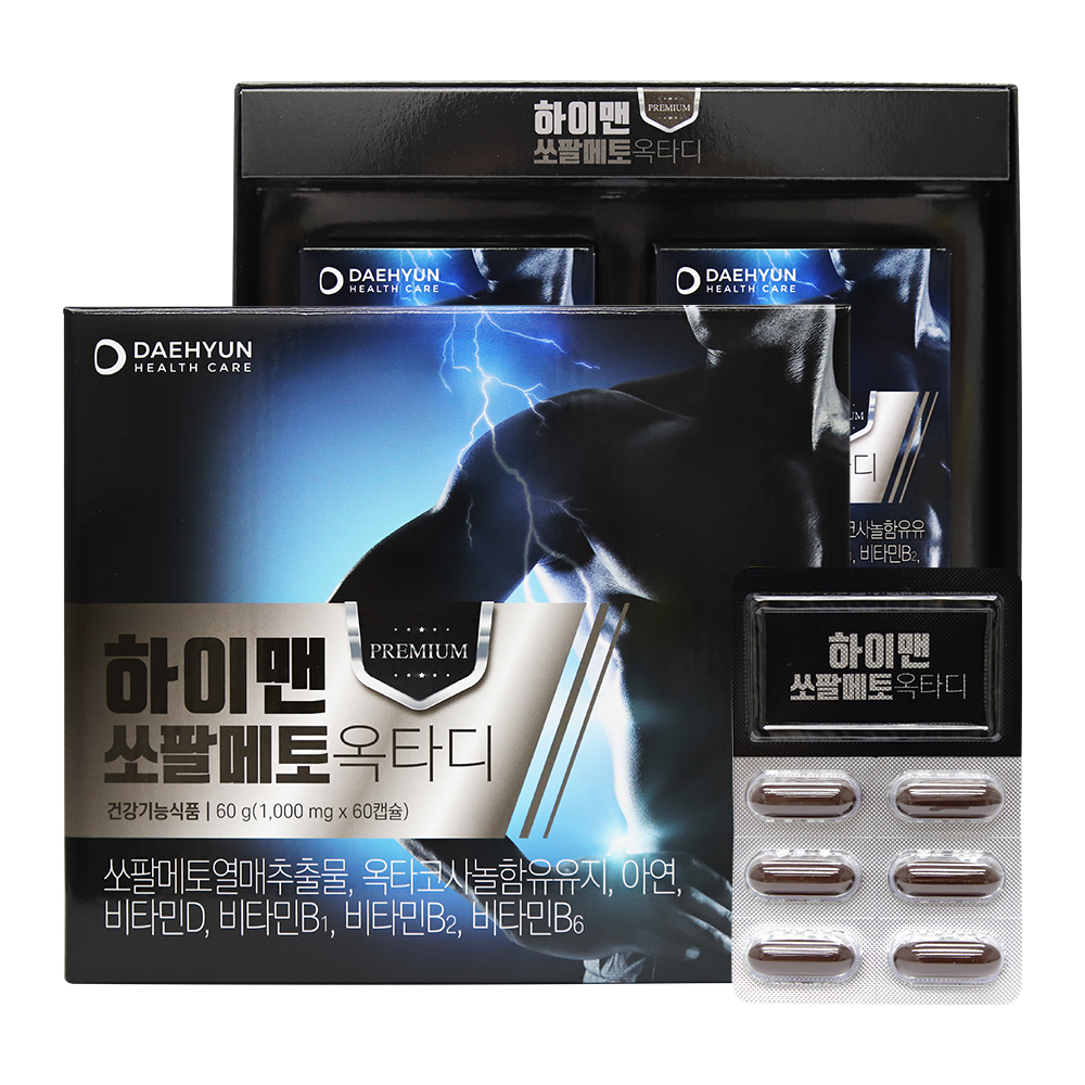 대현헬스케어 하이맨쏘팔메토옥타디 1,000mg x 60캡슐[A1030]