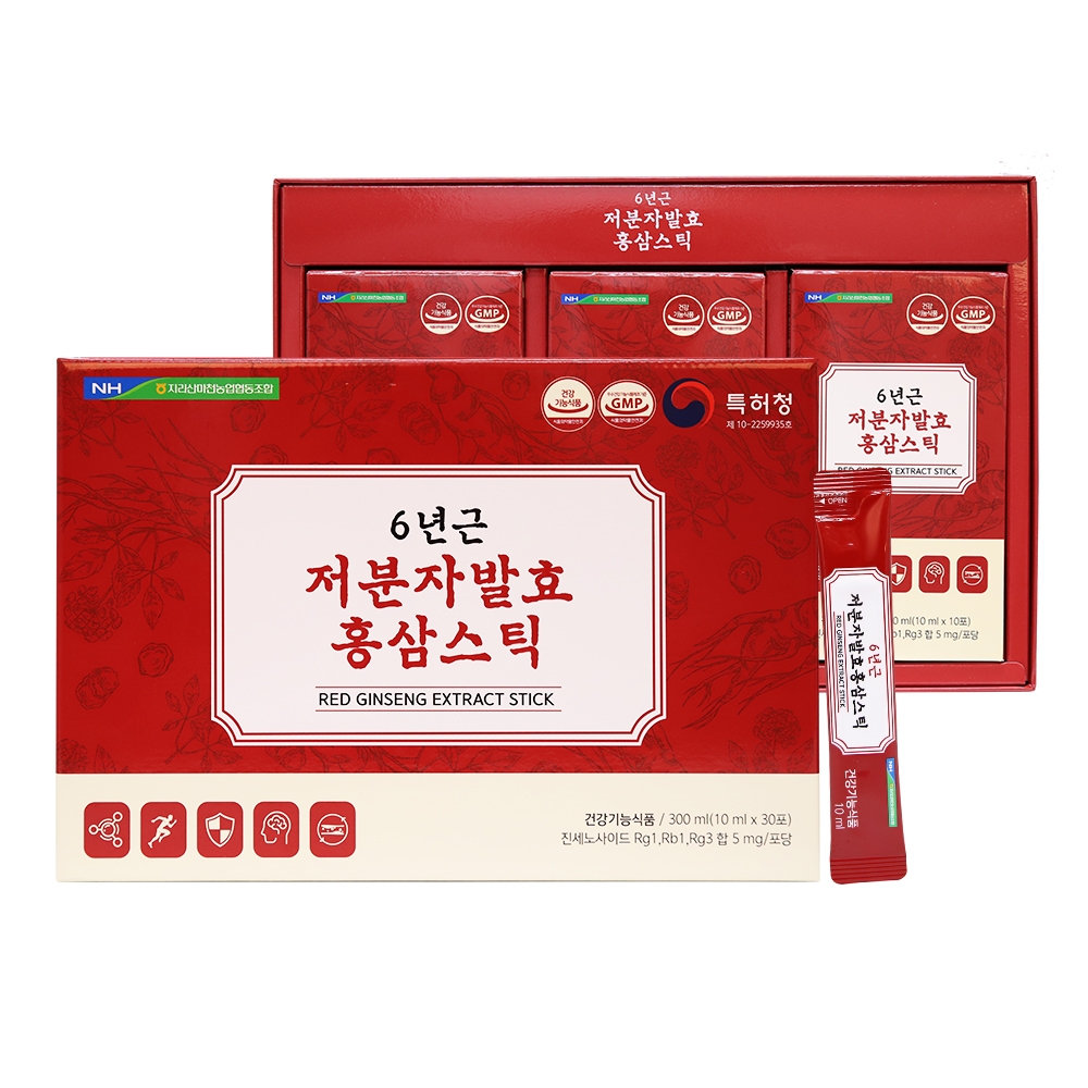 지리산마천농협 6년근저분자발효홍삼스틱 10ml x 30포