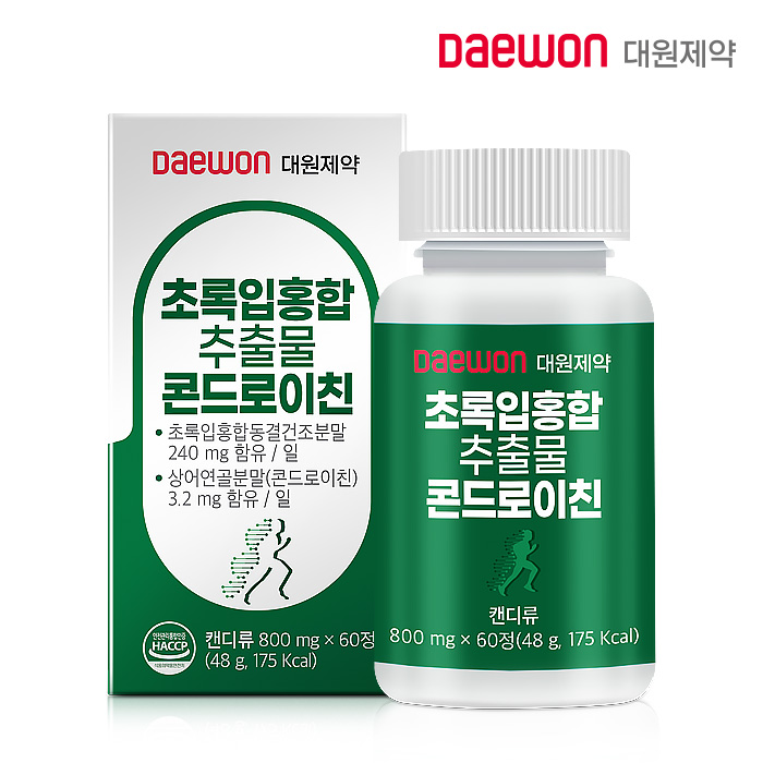 대원제약 초록입홍합추출물콘드로이친 800mg x 60정 A0844