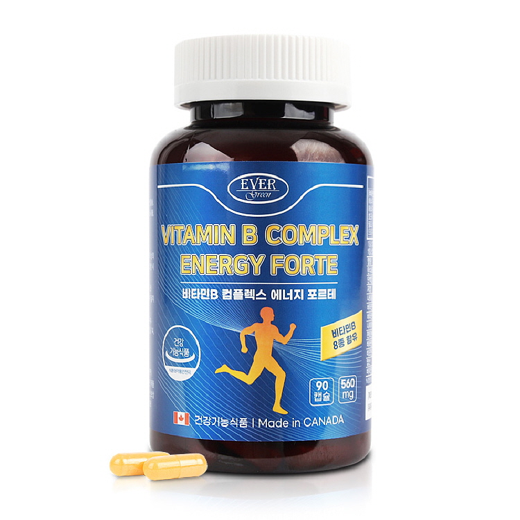에버그린 비타민B 컴플렉스 에너지 포르테 560mg x 90캡슐 A0626