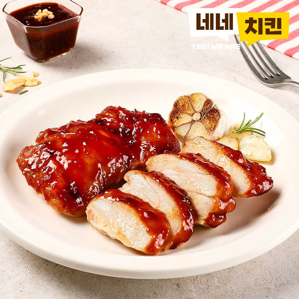 [네네치킨] 저당 순살닭다리 숯불양념치킨맛 5팩