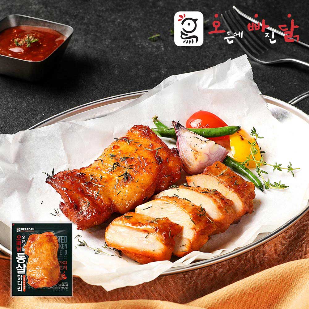 [오빠닭] 오븐구이 통살닭다리 양념바베큐맛 5팩