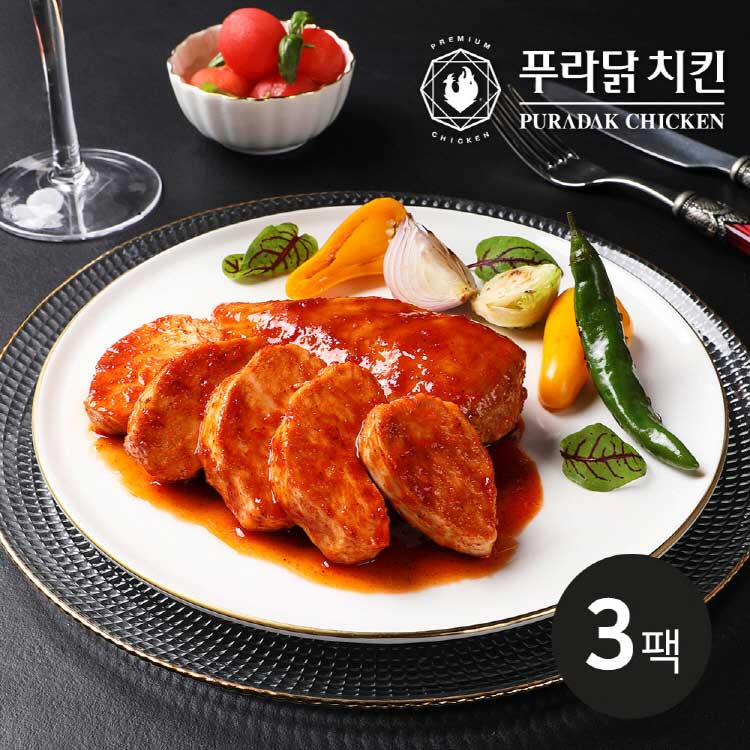 [푸라닭] 소스통 닭가슴살 매콤악마 100g 3팩