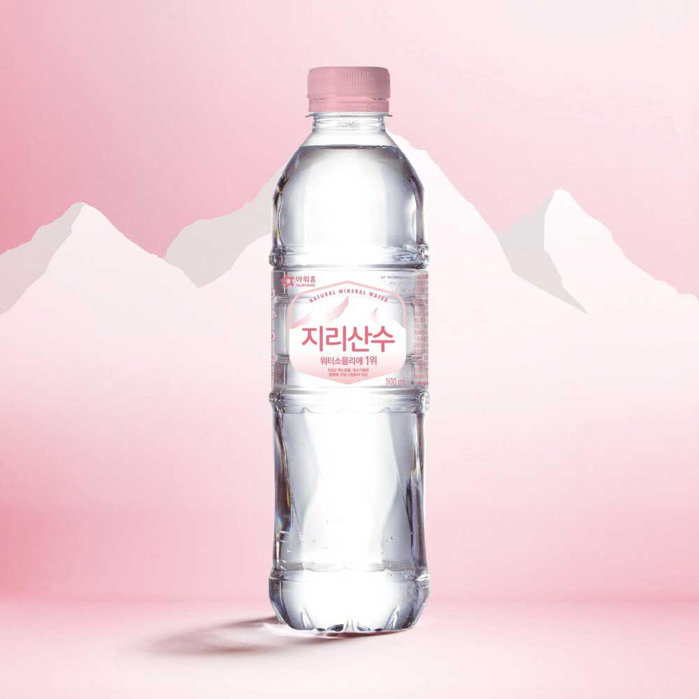 [아워홈] 지리산 핑크 에디션 생수 500mlx60병