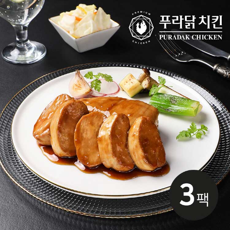 [푸라닭] 소스통 닭가슴살 파불로 100g 3팩