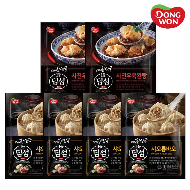 [동원] 딤섬 샤오롱바오 390g 4봉 + 사천우육완탕 336g 2봉