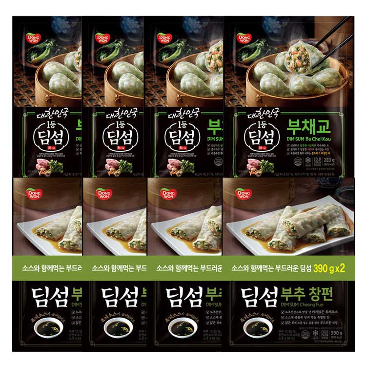 [동원] 딤섬 부채교 283g 4봉 + 부추창펀 390g 4봉