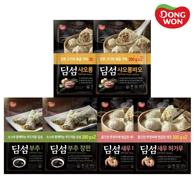 [동원] 딤섬 샤오롱바오 390g 4봉 + 부채교 283g 2봉