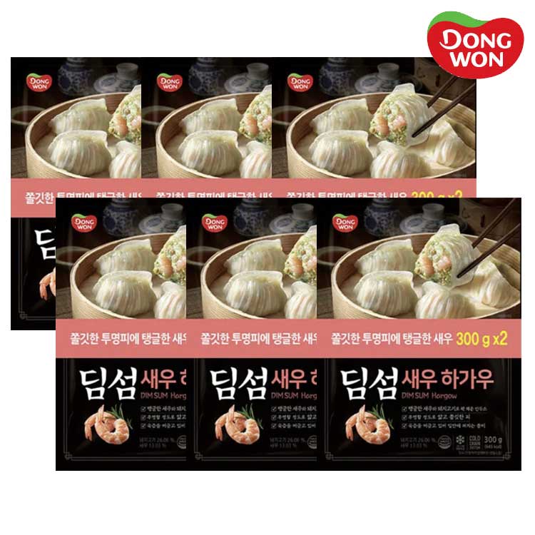 [동원] 딤섬 새우하가우 300g x 6봉 (2*3)