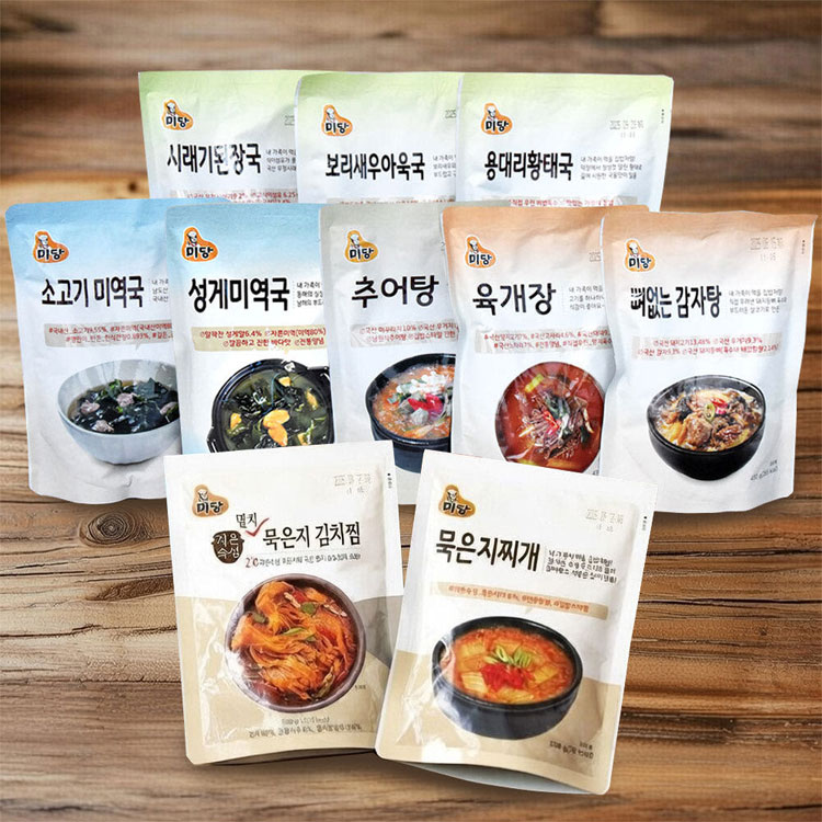 [미당] 시래기 된장국 3팩 + 육개장 3팩