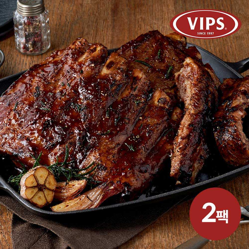 [빕스] 왕갈비바비큐폭립 640g 2팩