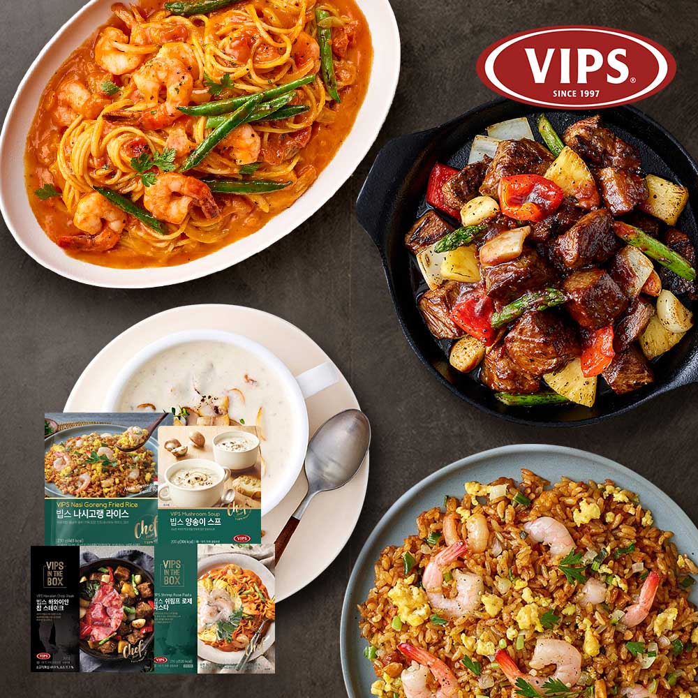 [빕스] 커플 패키지 4종 (나시고랭라이스1+하와이안찹스테이크1+양송이스프1+쉬림프로제파스타1)