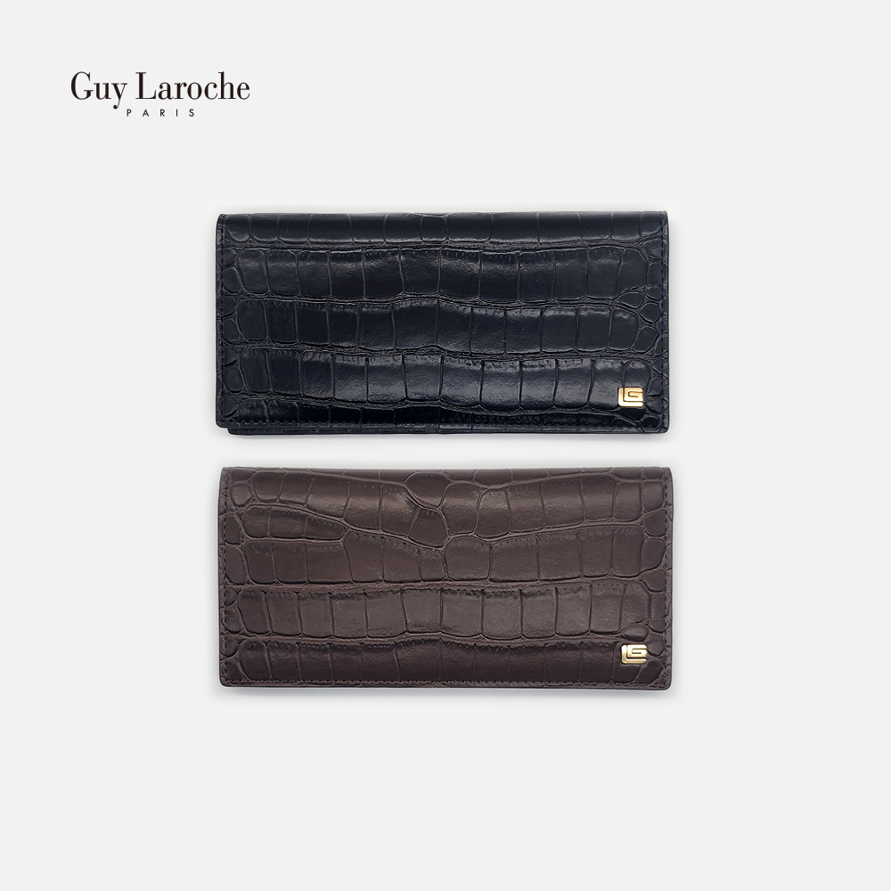 [Guy Laroche] 악어패턴 소가죽 장지갑 311-035-65