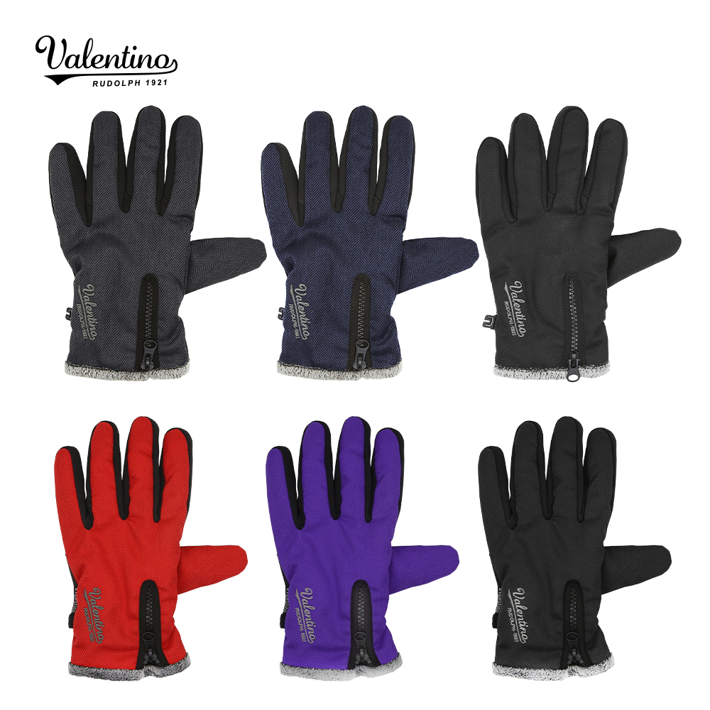 [만원의행복]추가할인[발렌티노] 손가락 끝까지 따뜻한 헤링본 방한패딩장갑