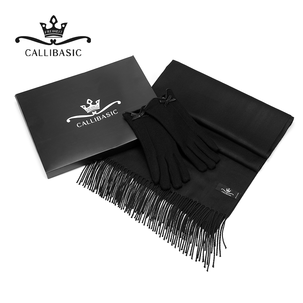 [만원의행복]추가할인[칼리베이직] 머플러 여성장갑 세트