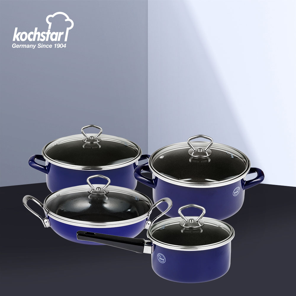 [콕스타] 비엔나 블루 케라믹 냄비 4종 세트  KSC-VBS6P04C4