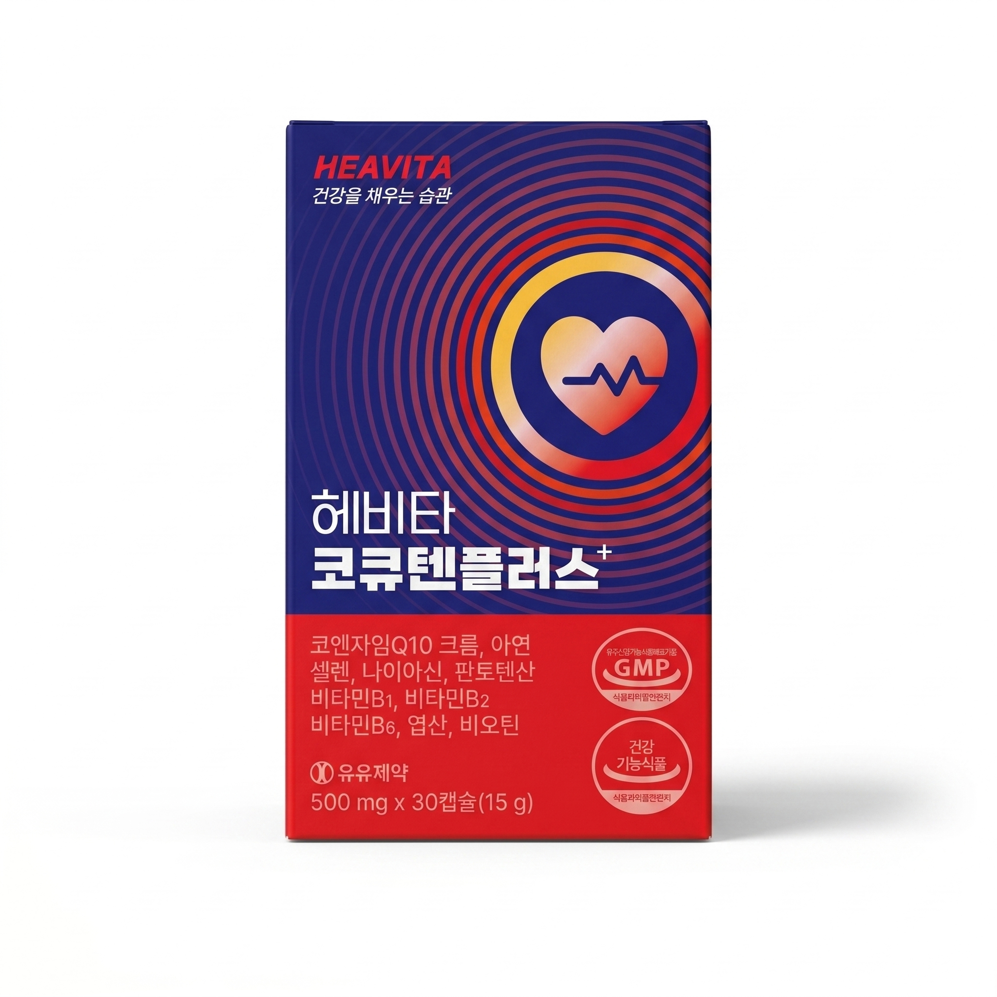 [유유제약] 헤비타 코큐텐플러스 500mg x 30캡슐