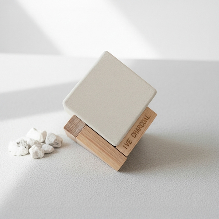 [이브차콜] 1+1 제올라이트 압축탈취제 습기제거 제오큐브 200g