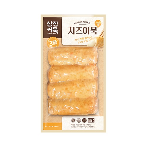 [삼진어묵] 한입치즈어묵(고소한맛)(멀티박)(4개입) 200g 10개