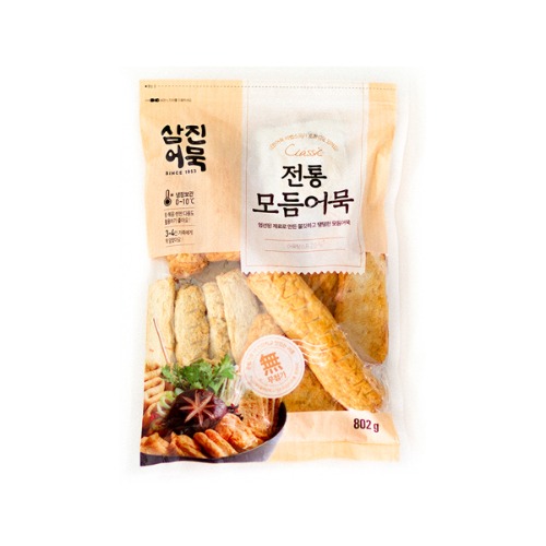 [삼진어묵] 전통모듬어묵 (10가지모듬상품 / 802g) 2개입