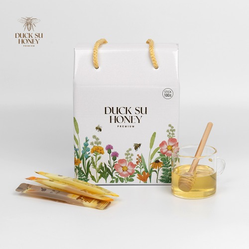 [덕수벌꿀] 국내산 천연스틱꿀 100포