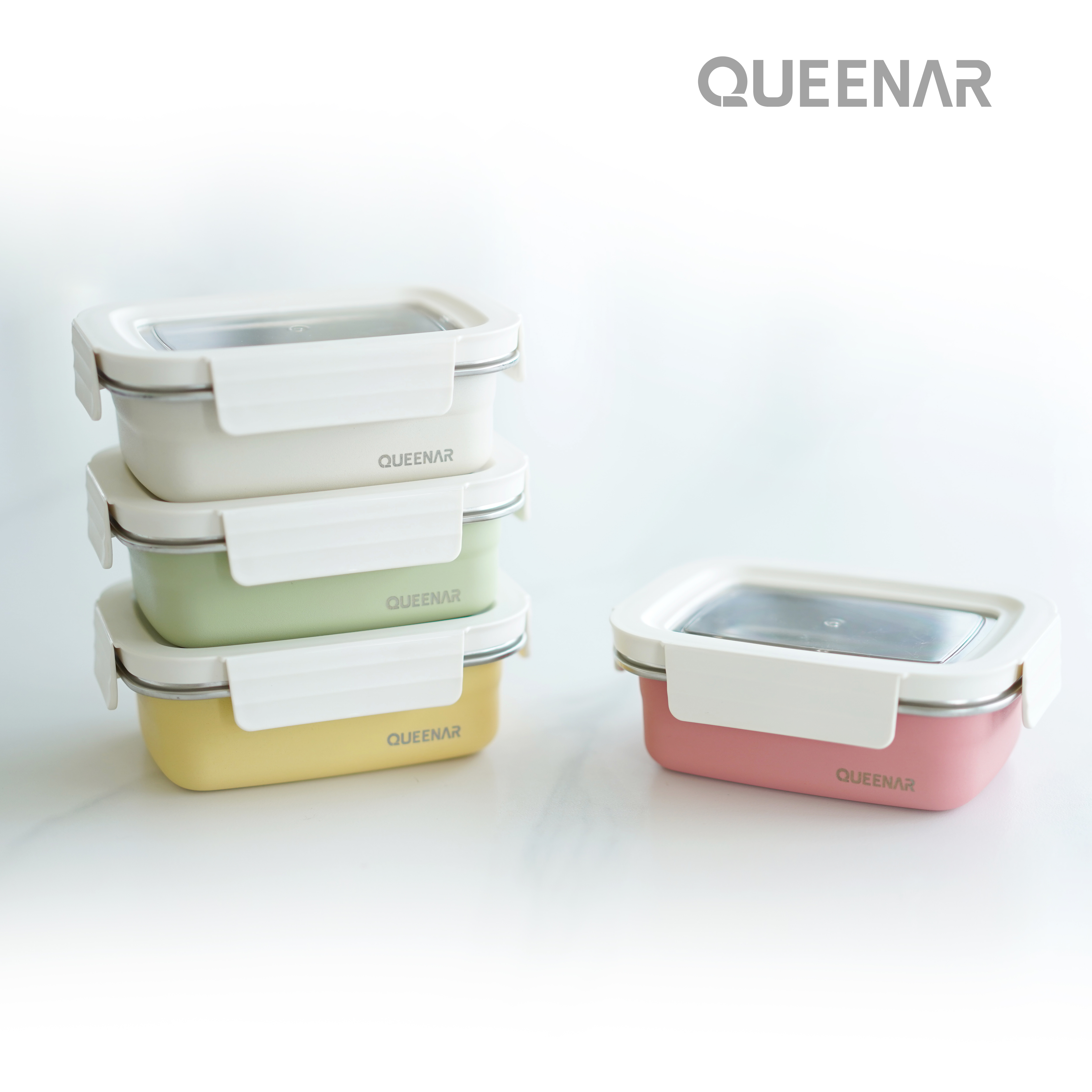 [퀸나] 파스텔 스텐 찬통 8P 세트