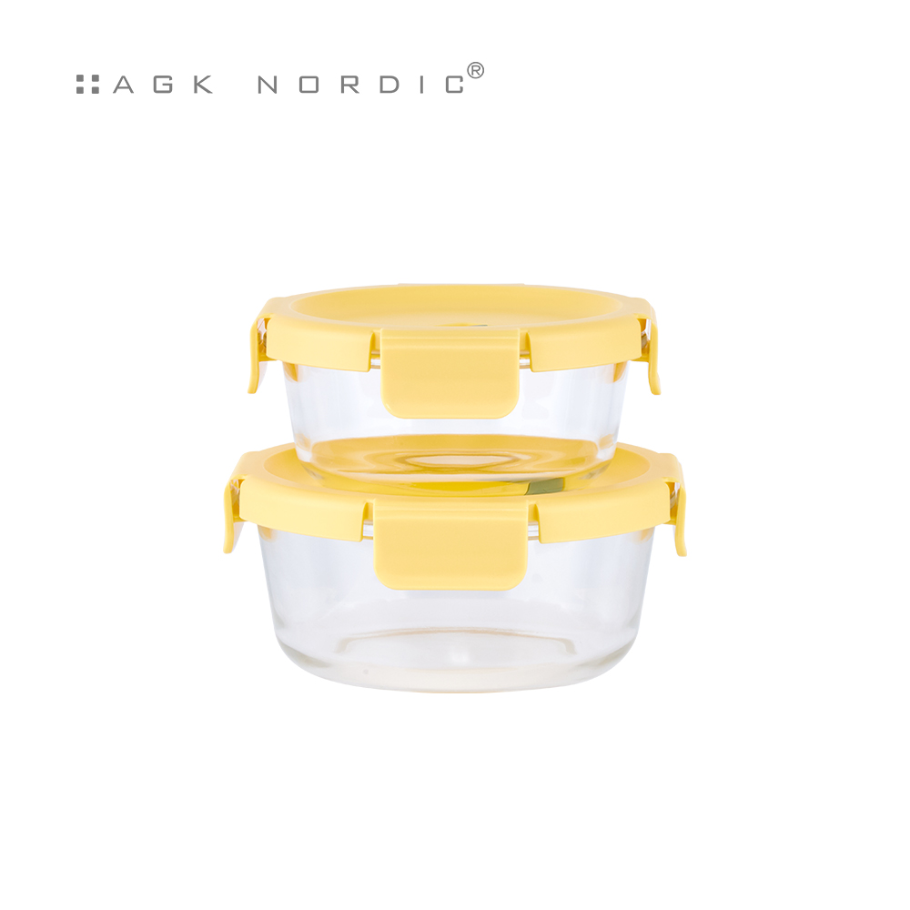 [AGK] 에어락 밀폐찬통  원형2조4P