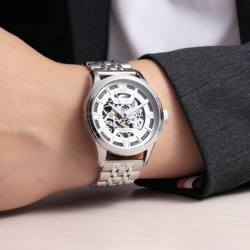 [토르소] 오르쿠스 스켈레톤 오토매틱 남성 메탈 워치 T607M-SSS