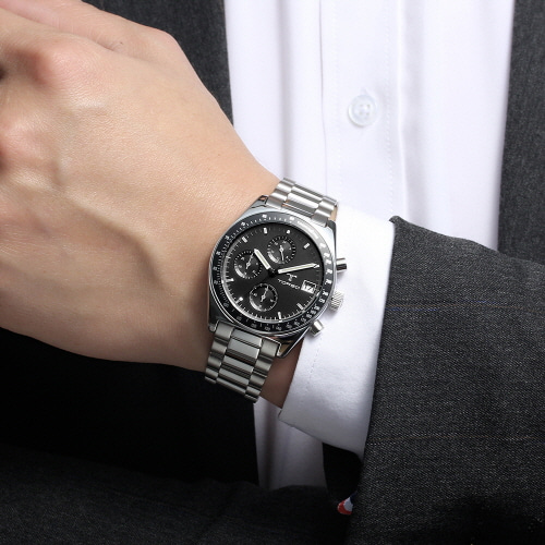 [토르소] 아스펙트 크로노그래프 남성 메탈 워치 T506M-SBS