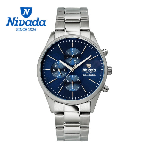 [니바다] 남성 멀팅펑션 메탈 워치 1014