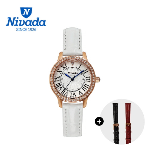 [니바다] 체인저블 여성 가죽손목워치 3015 (가죽밴드 추가 증정)