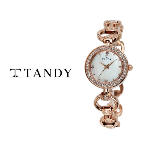 [탠디] 여성 쥬얼 자개 메탈워치 4016 로즈골드