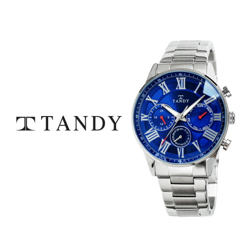 [탠디] 클래식 남성 멀티펑션 메탈워치 3713 블루