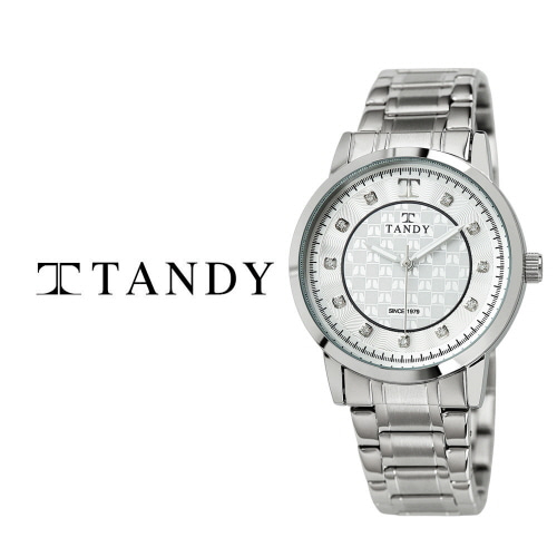 [탠디] 시그니쳐 럭셔리 커플 메탈 워치(오스트리아 스톤 식입) T-3914 실버 남자