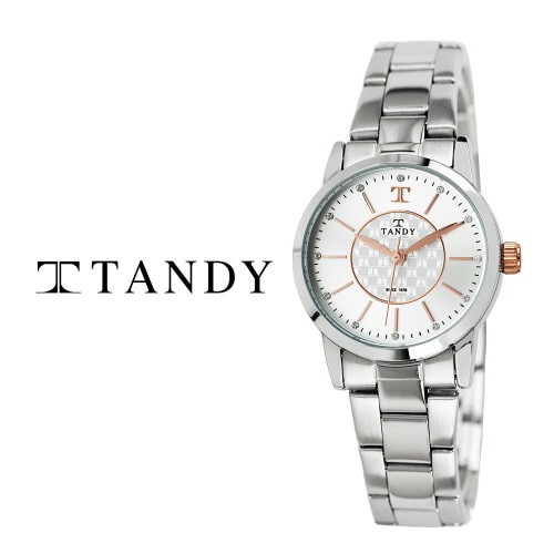 [탠디] 시그니쳐 럭셔리 커플 메탈 워치(오스트리아 스톤 식입) T-3915 로즈골드 여성