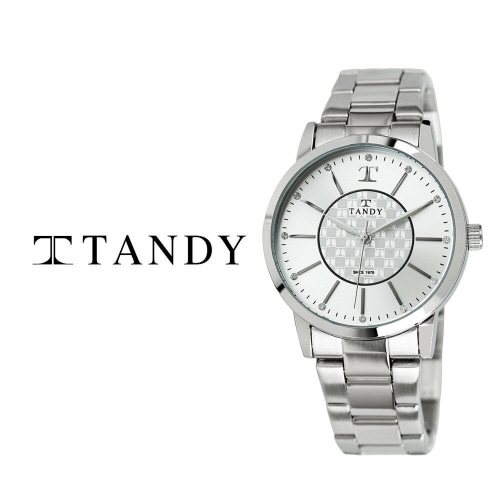 [탠디] 시그니쳐 럭셔리 커플 메탈 워치(오스트리아 스톤 식입) T-3915 실버 남자