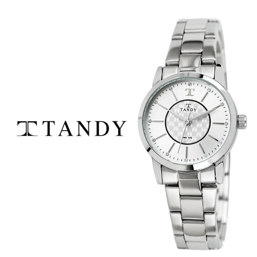[탠디] 시그니쳐 럭셔리 커플 메탈 워치(오스트리아 스톤 식입) T-3915 실버 여성