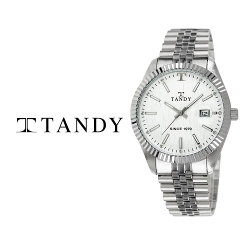 [탠디] 럭셔리 메탈 워치(오스트리아 스톤 식입) T-3921 남자 빈티지화이트