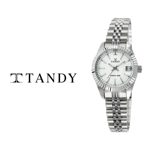 [탠디] 럭셔리 메탈 워치(오스트리아 스톤 식입) T-3921 여성 빈티지화이트
