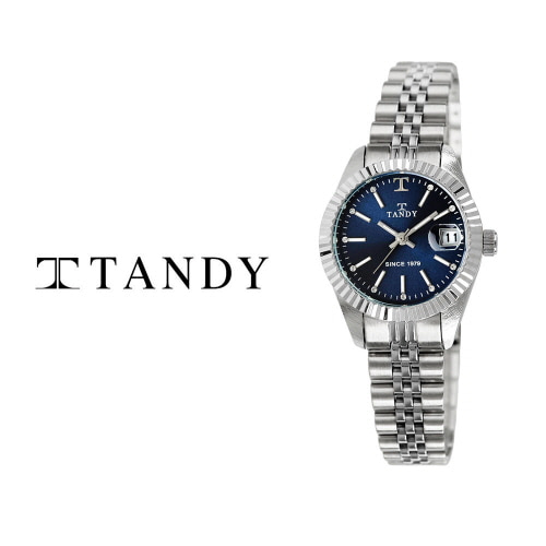 [탠디] 럭셔리 메탈 워치(오스트리아 스톤 식입) T-3921 여성 다크블루
