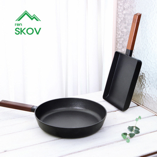 [렌스코브] 쏠러스 IH 인덕션 후라이팬 24cm+사각후라이팬24cm