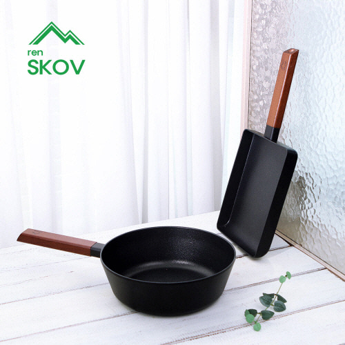 [렌스코브] 쏠러스 IH 인덕션 멀티팬24cm+사각후라이팬24cm