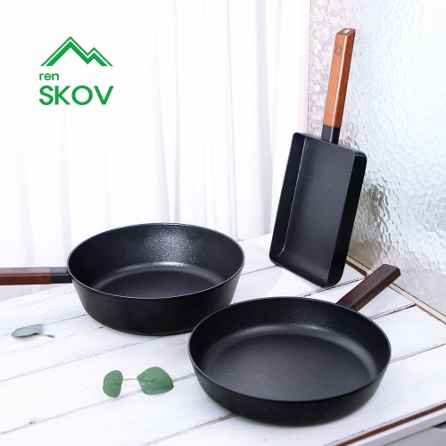 [렌스코브] 쏠러스 IH 인덕션 후라이팬28cm+멀티팬28cm+사각후라이팬24cm